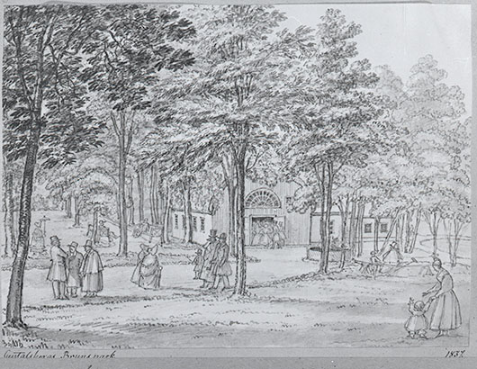 Gustafsbergs Brunnssalong 1837. UMFA 54658:0023