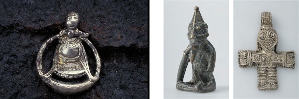 Smycke av Frej, statyett och krycefix av FrejF