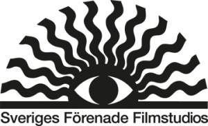 Sveriges förenade filmstudios står i botten av bilden som föreställer en sol som stiger med ett öga centrerat