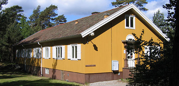 Bild på huset Tallkotten på Galtarö barnkoloni.