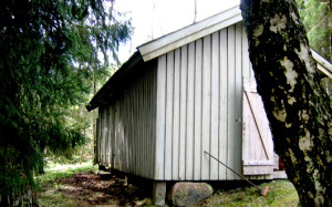 Bild på uthus, Alingsås skollovskoloni