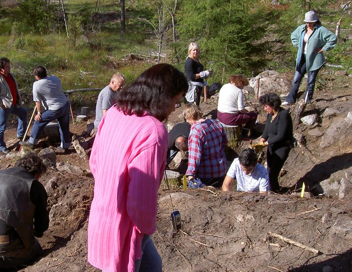 Utgrävning vid Snarsmon 2004