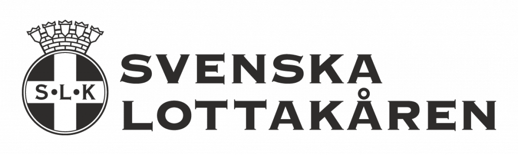 Logotyp. Lottakårens logga i svart-vitt